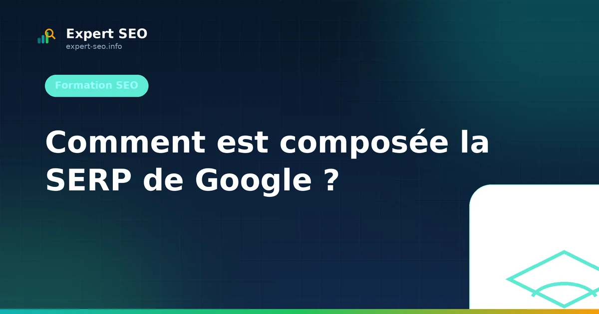 Comment est composée la SERP de Google ?