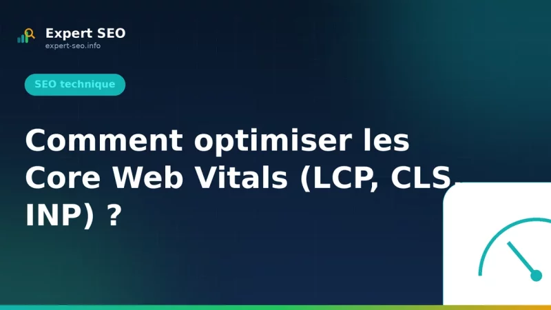 Comment optimiser les Core Web Vitals (LCP, CLS, INP) ?