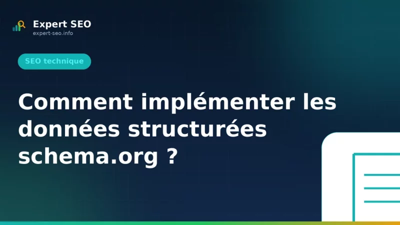 Comment implémenter les données structurées schema.org ?