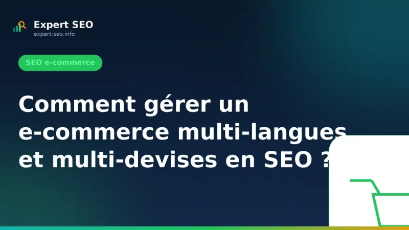 Comment gérer un e-commerce multi-langues et multi-devises en SEO ?