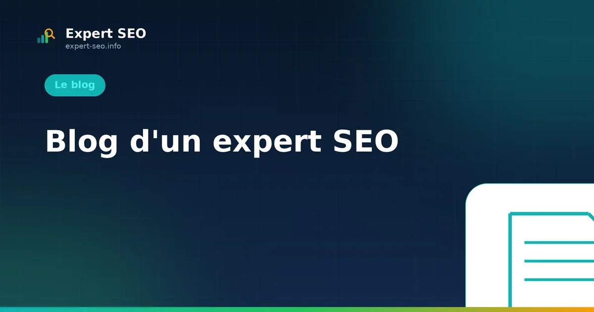 Blog d'un expert SEO